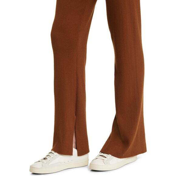 Rails Jules Rib Cotton Blend brown Knit Pants size L - Picture 3 of 12